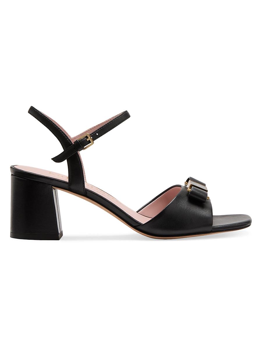 kate spade new york Womens Bowdie Mid Heel Sandals Product Image
