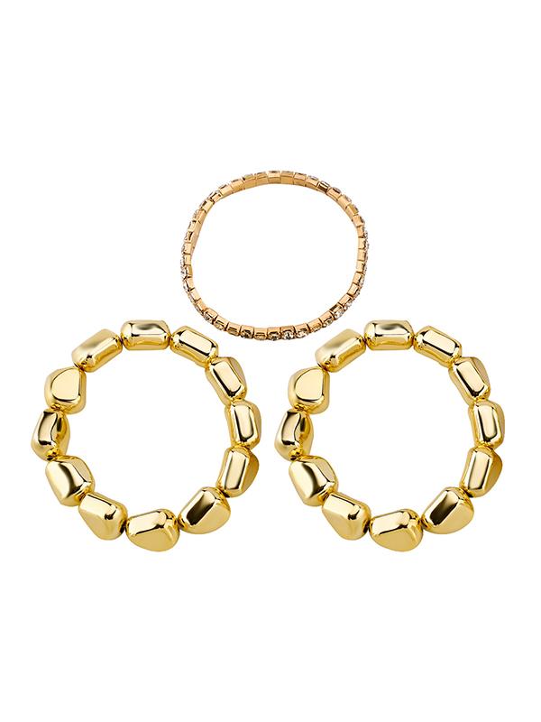 Normcore Geometric Rhine Stones Bracelet Accessories Product Image