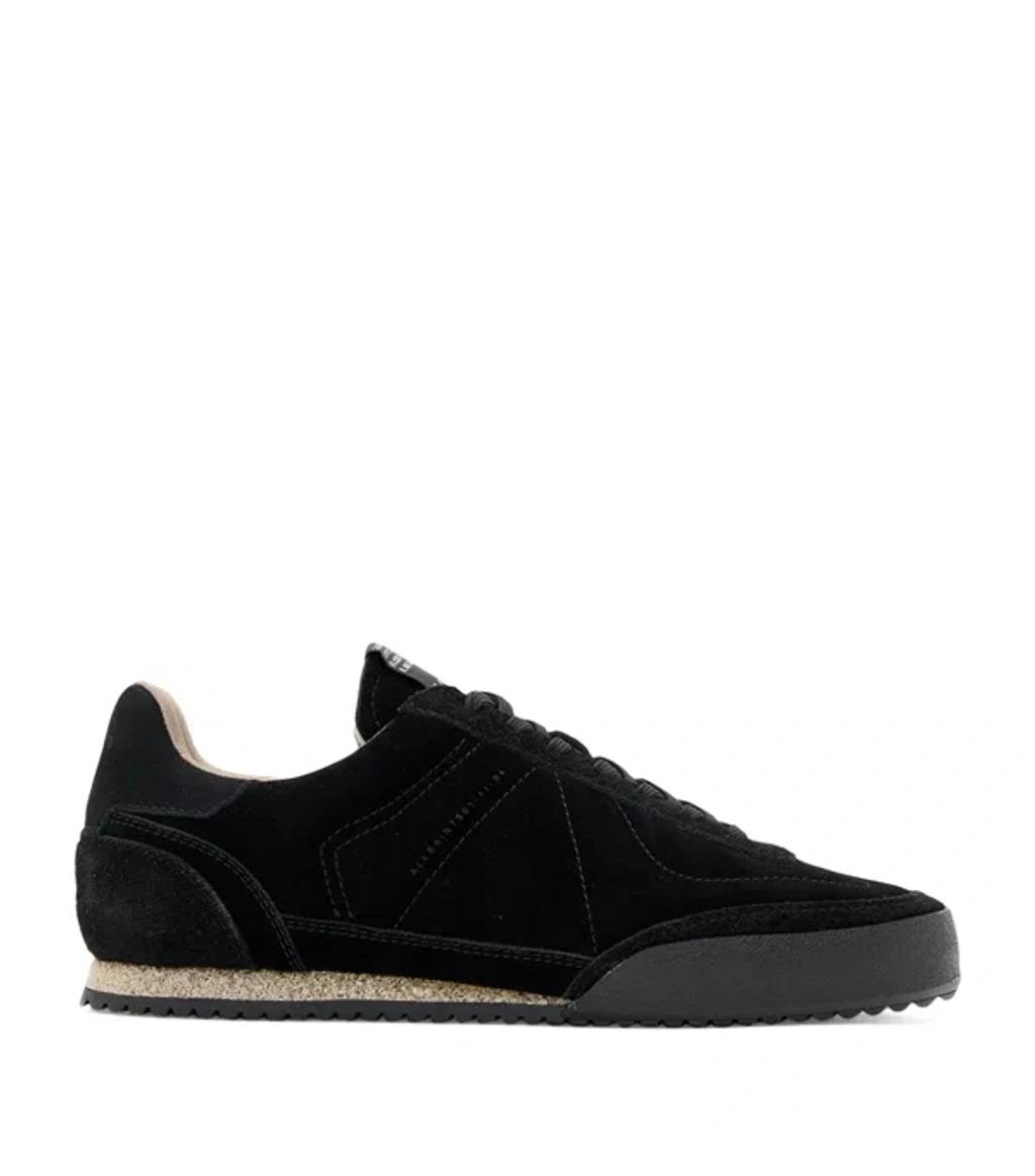 ALLSAINTS Leather And Suede Harri Low-top Sneakers In Black Product Image