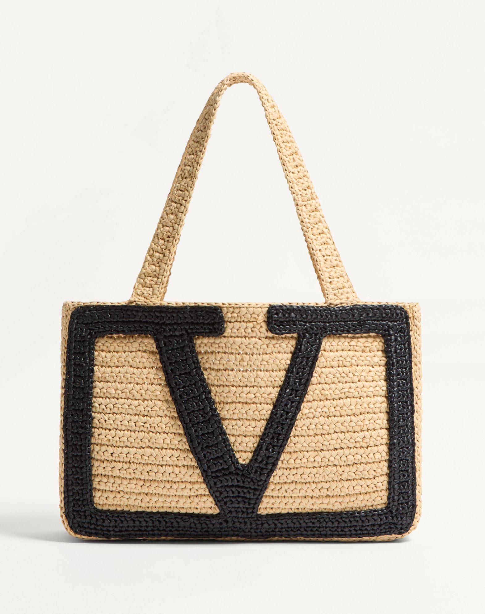 Valentino Garavani Viva Superstar Medium Shopping Bag In Raffia Product Image