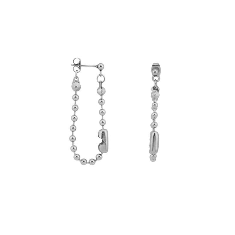 Bead Chain Drop Earring / Clip-On Earring Product Image
