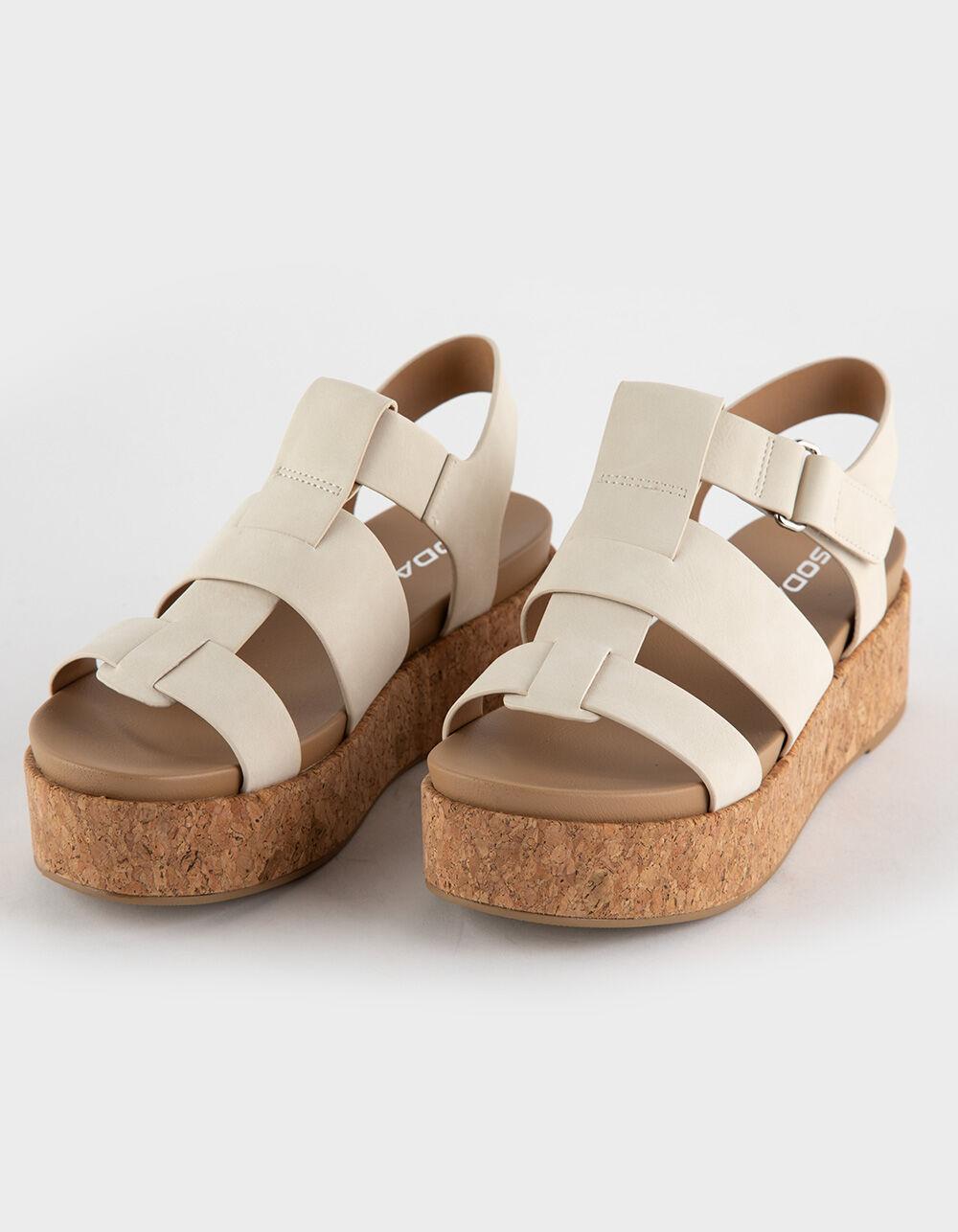 SODA Amenda Womens Fisherman Sandals - BEIGE Product Image