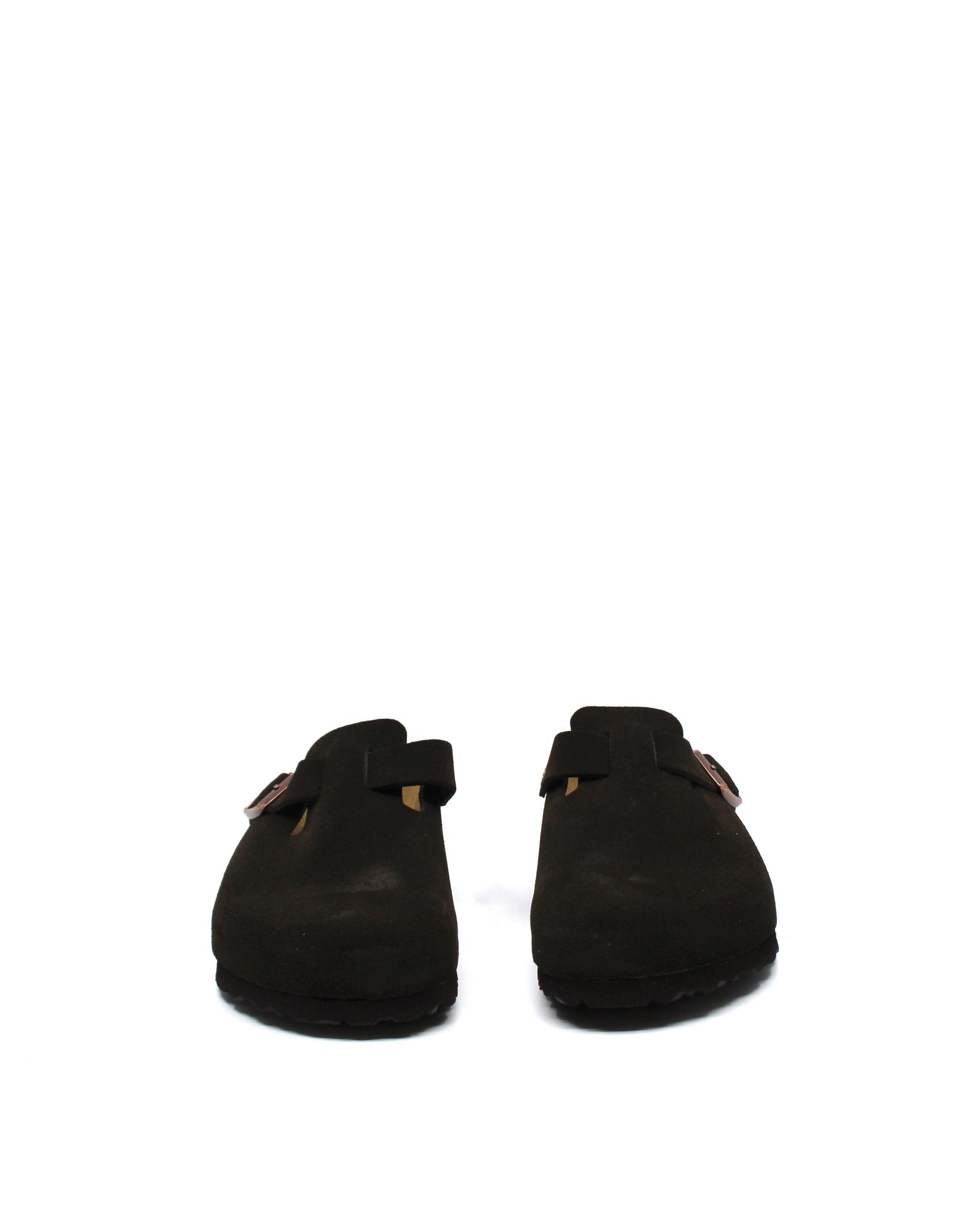 Birkenstock Boston Mocha Suede Soft Footbed Regular Width Product Image