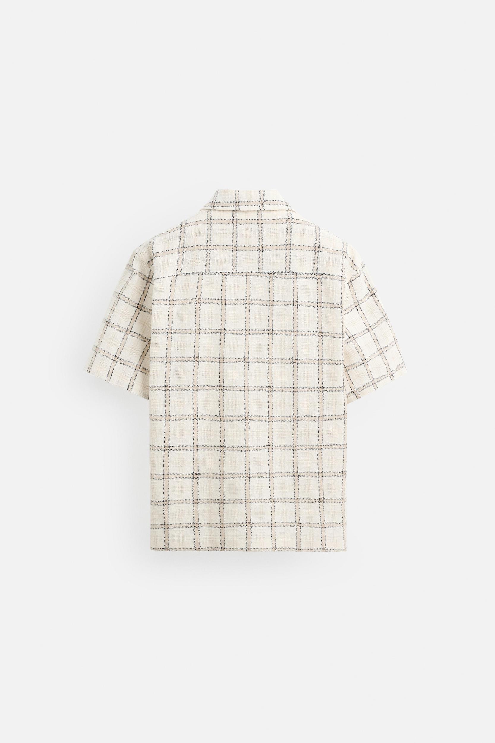 TEXTURED PLAID SHIRT Product Image