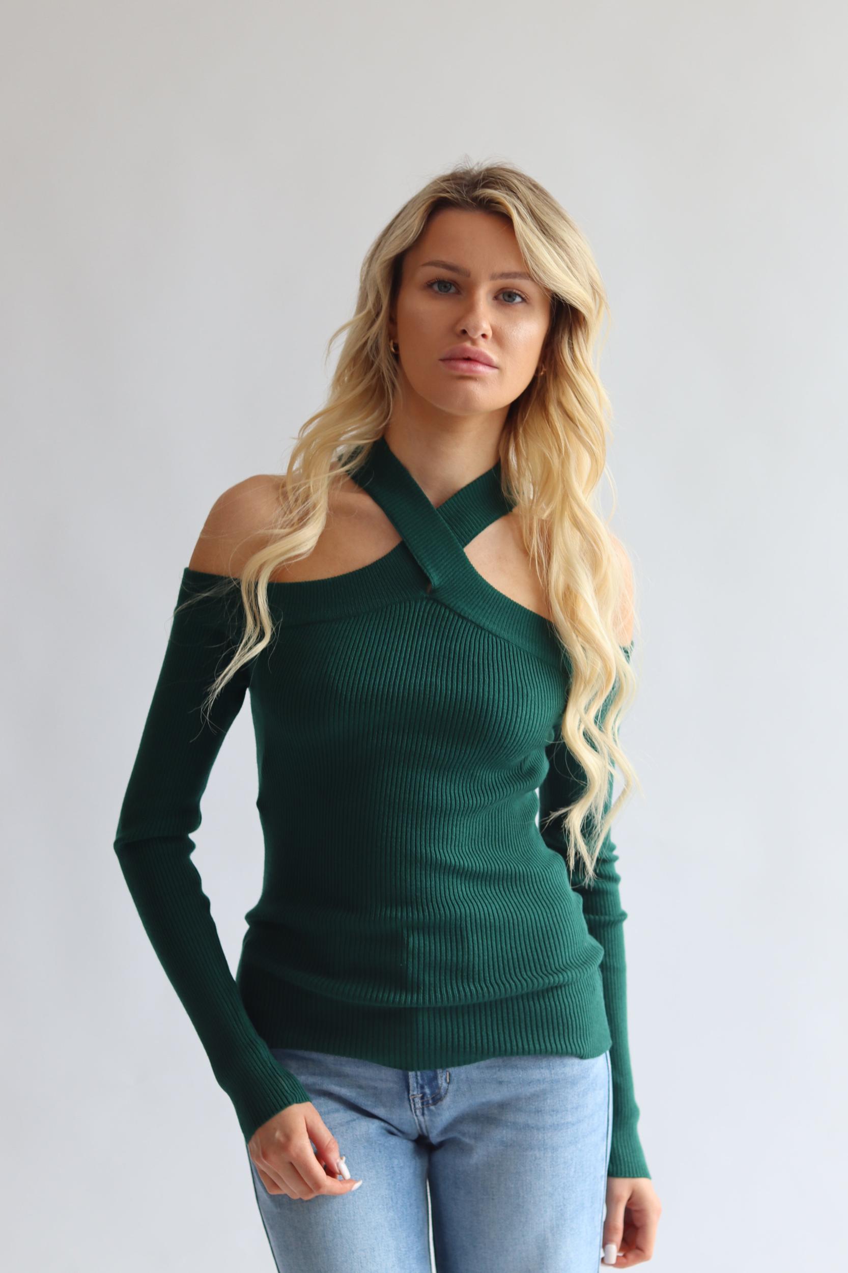 Twist Neck Sweater Product Image