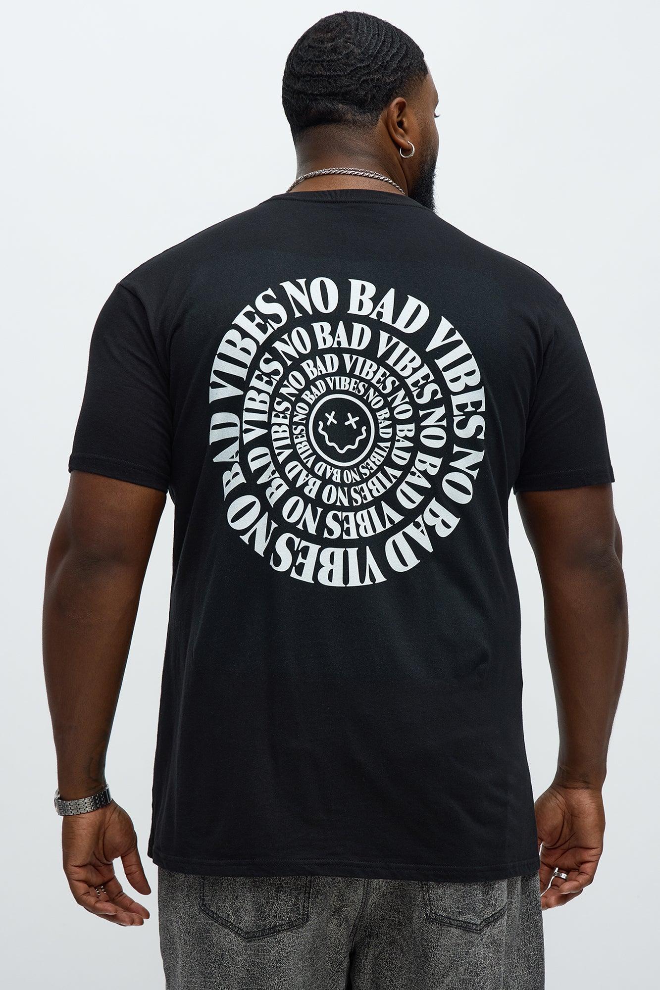 No Bad Vibes Forever Short Sleeve Tee - Black Male Product Image