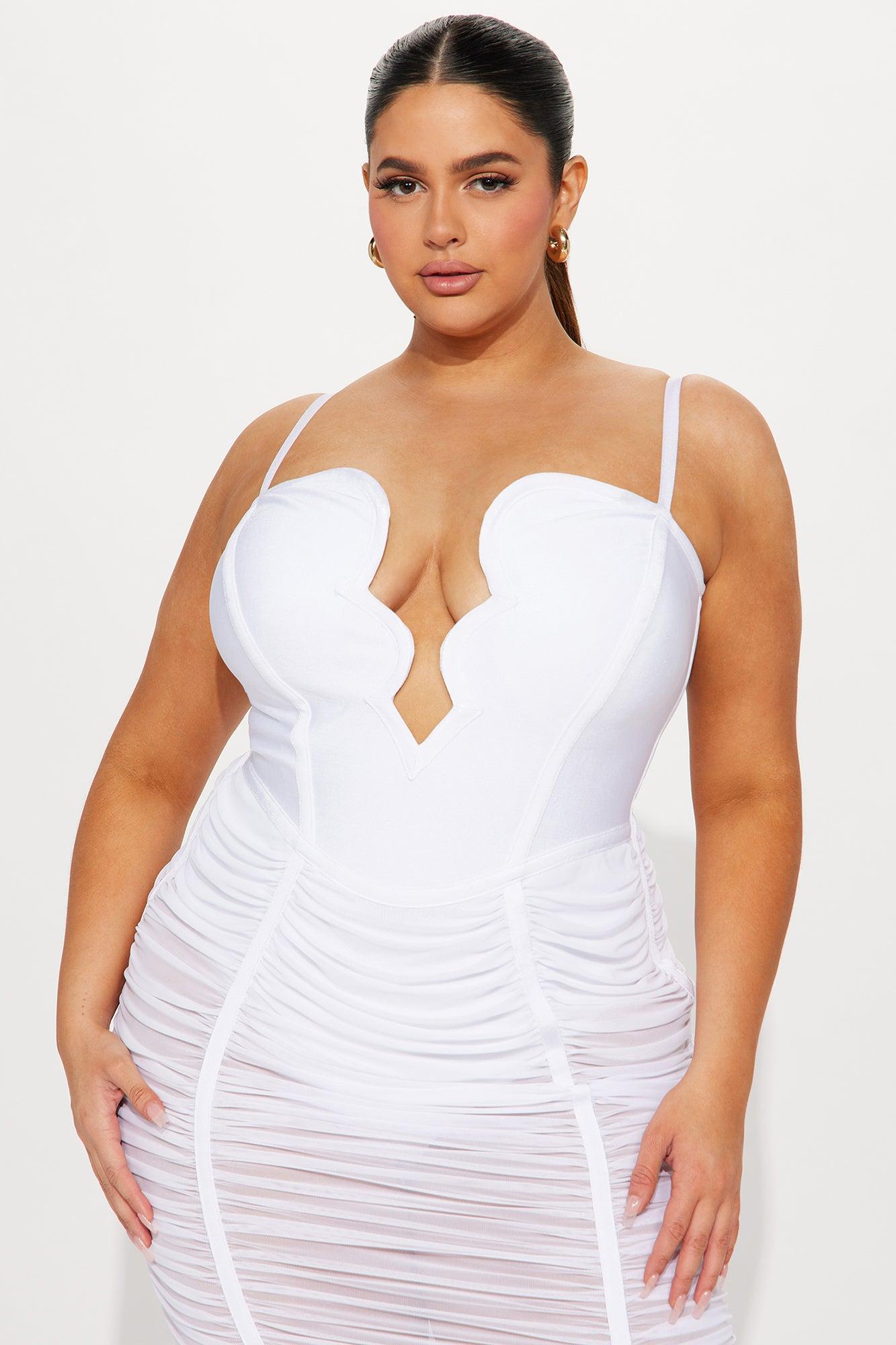 Analise Bandage Midi Dress - White Product Image