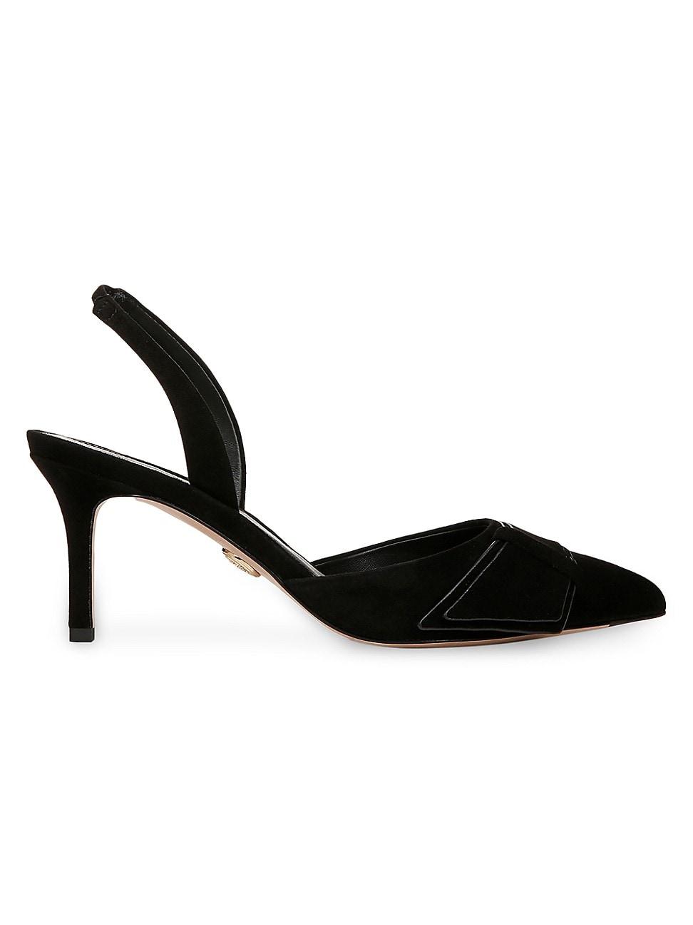 Veronica Beard Womens Lisbeth Pointed Toe Mid Heel Slingback Pumps Product Image