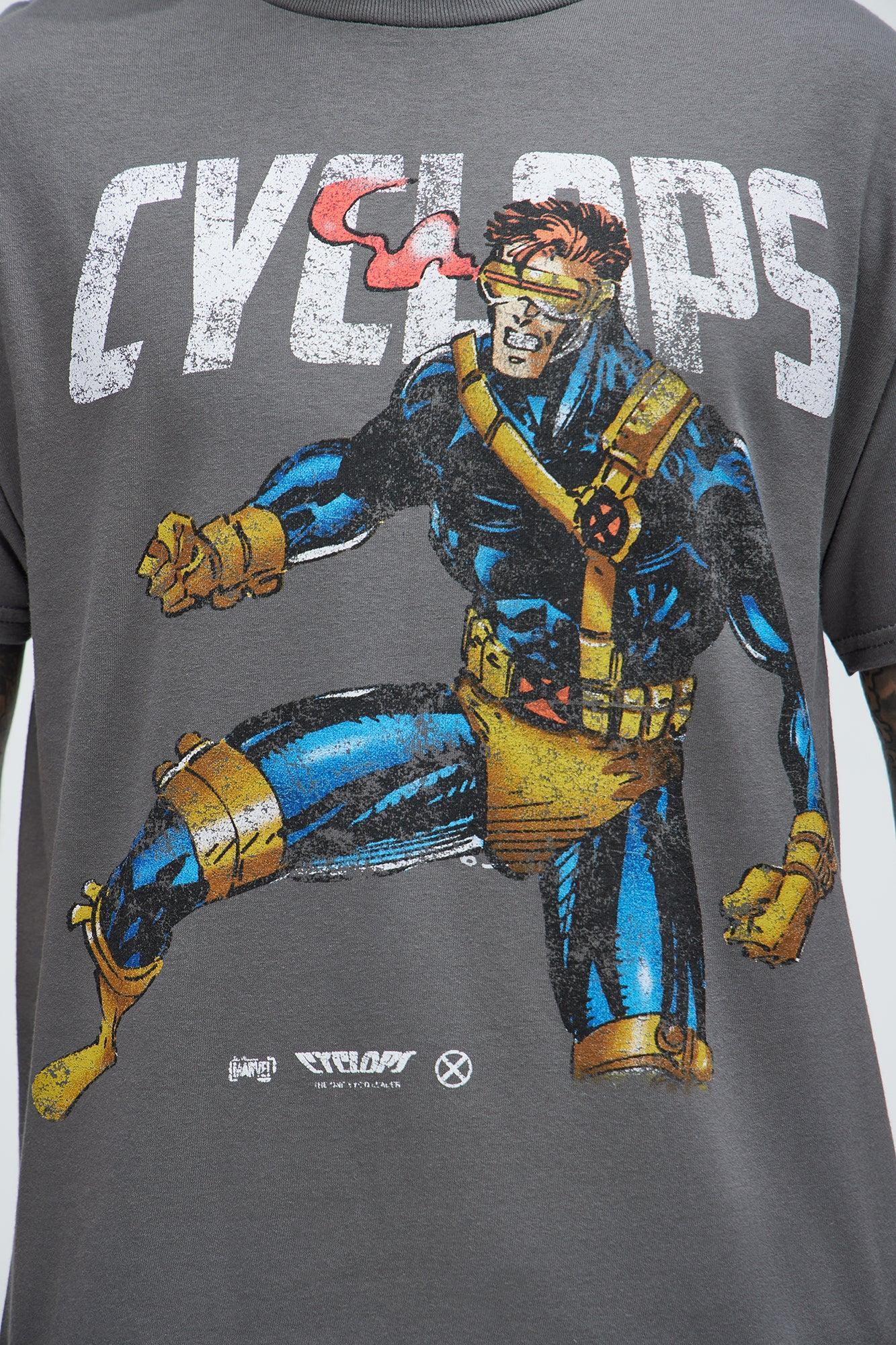 X Men Cyclops Short Sleeve Tee - Charcoal Product Image