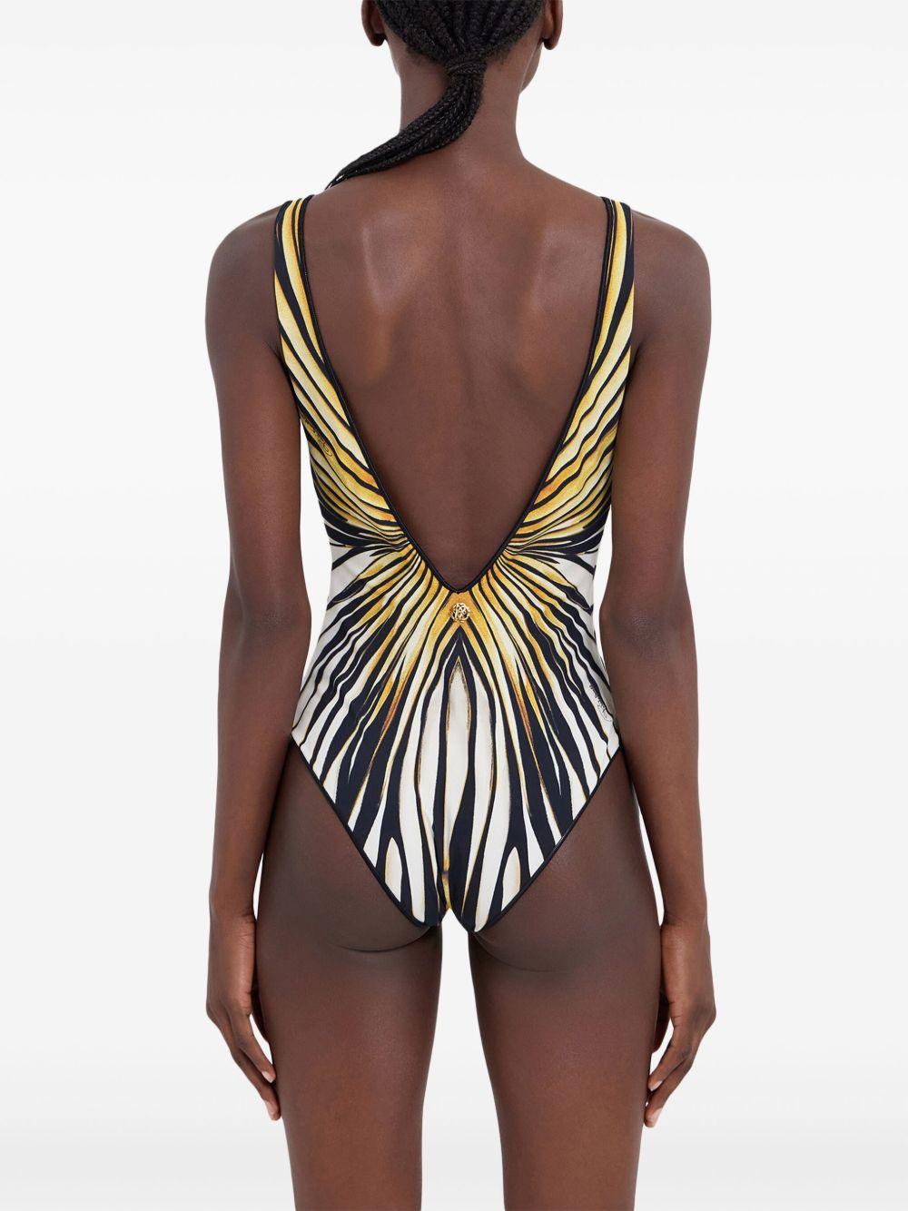 Ray of Gold-print swimsuit Product Image