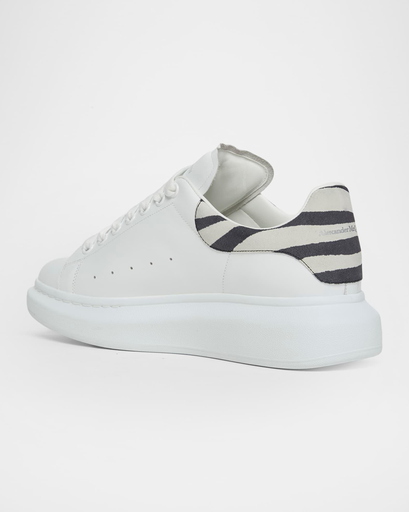 Men's Zebra-Backstay Leather Low-Top Sneakers Product Image