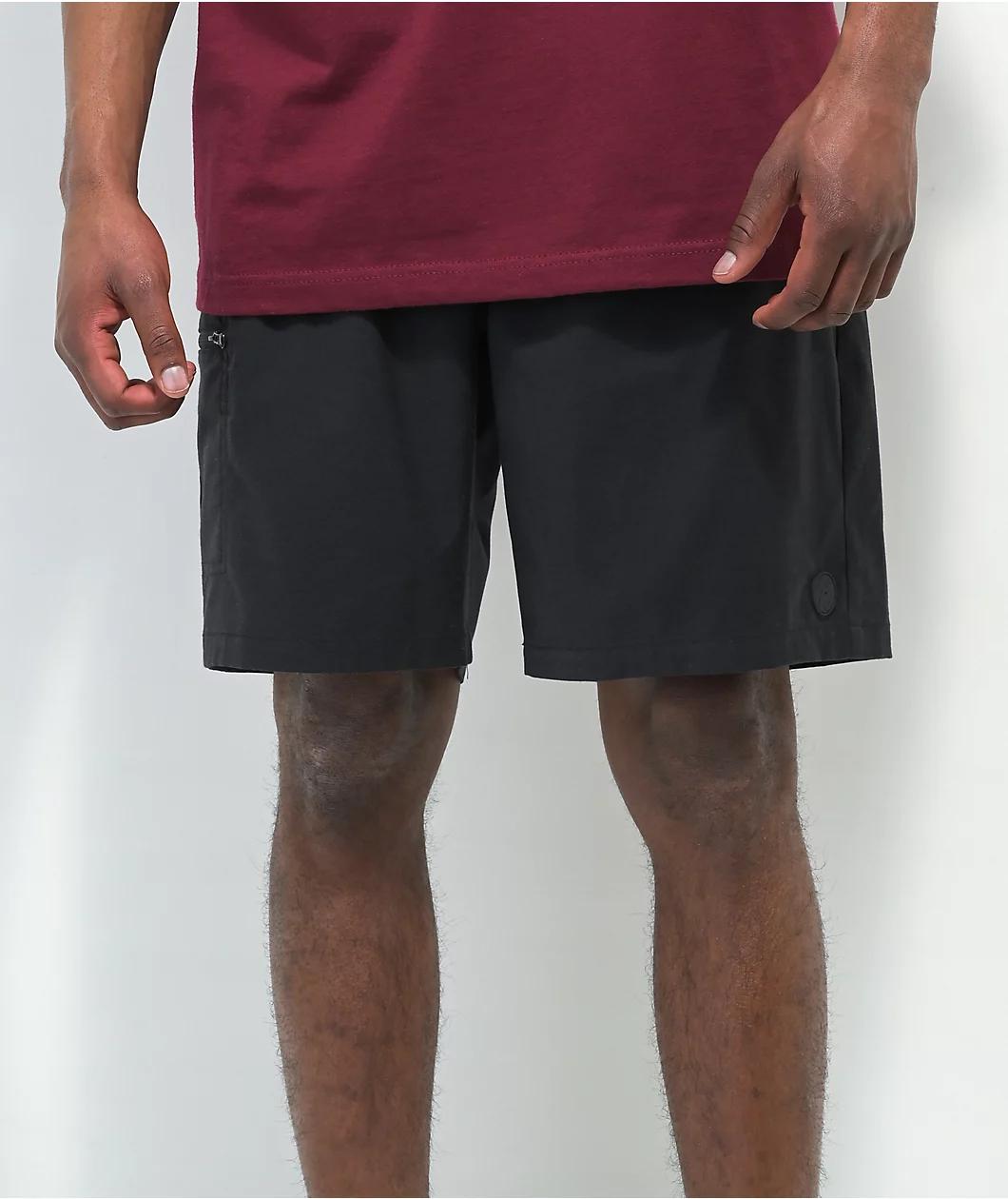 Dravus Bay Black Board Shorts Product Image
