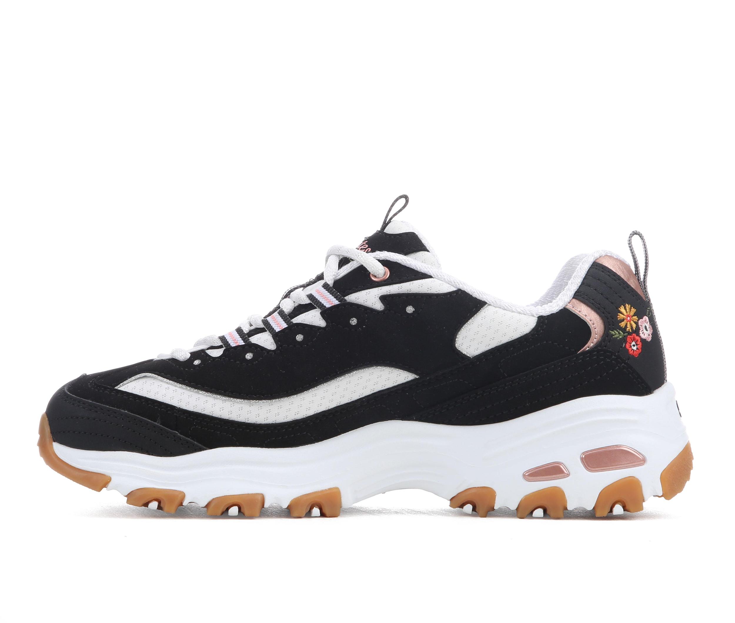 Women's Skechers 150553 Dlites Floral Sneakers Product Image
