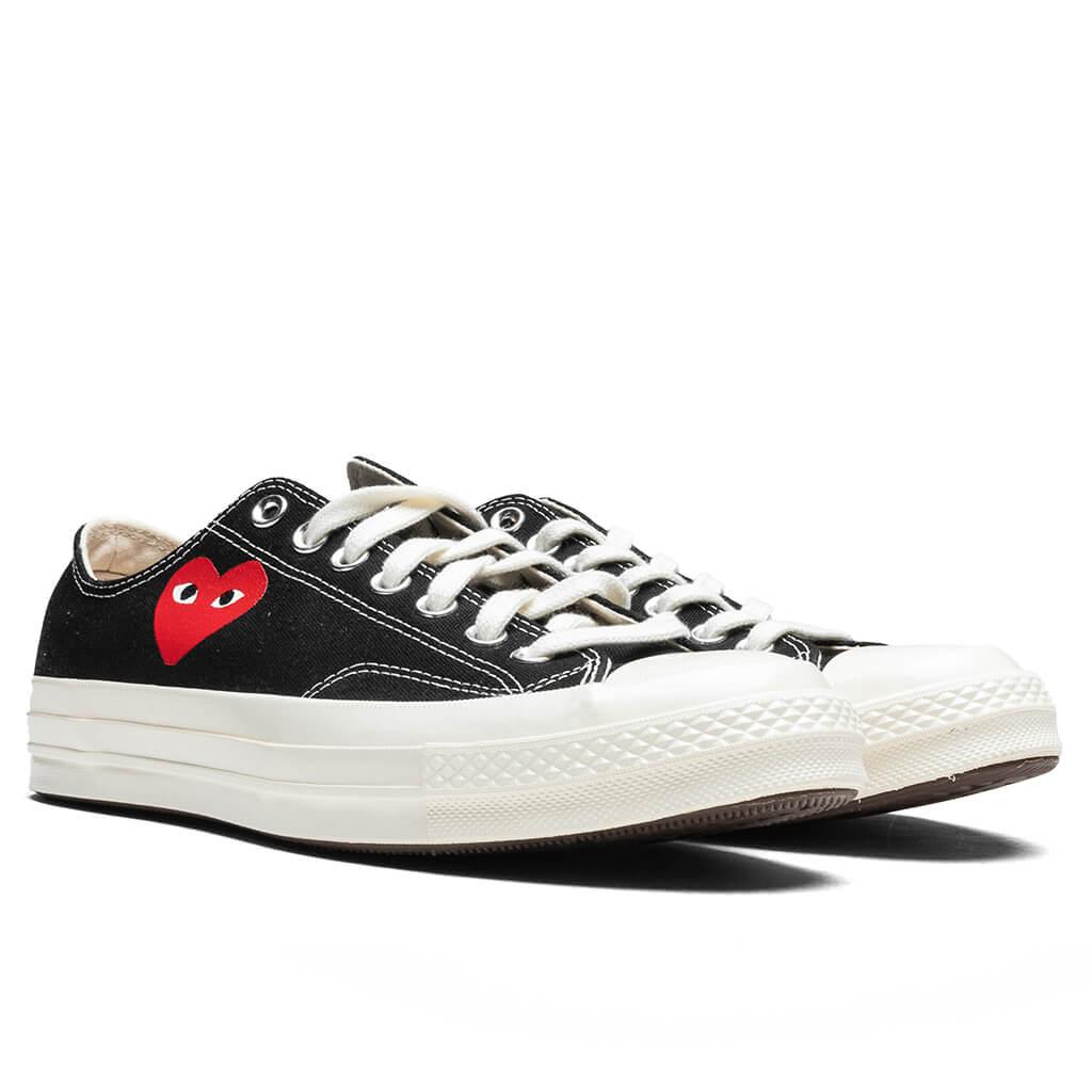 Converse x Comme Des Garcons PLAY All Star Chuck '70 Ox Small Red Heart - Black Male Product Image