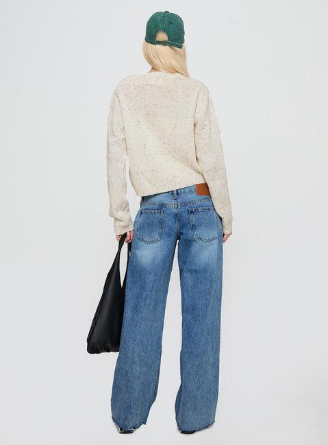 Sabryna Low Rise Straight Leg Jeans Blue Product Image