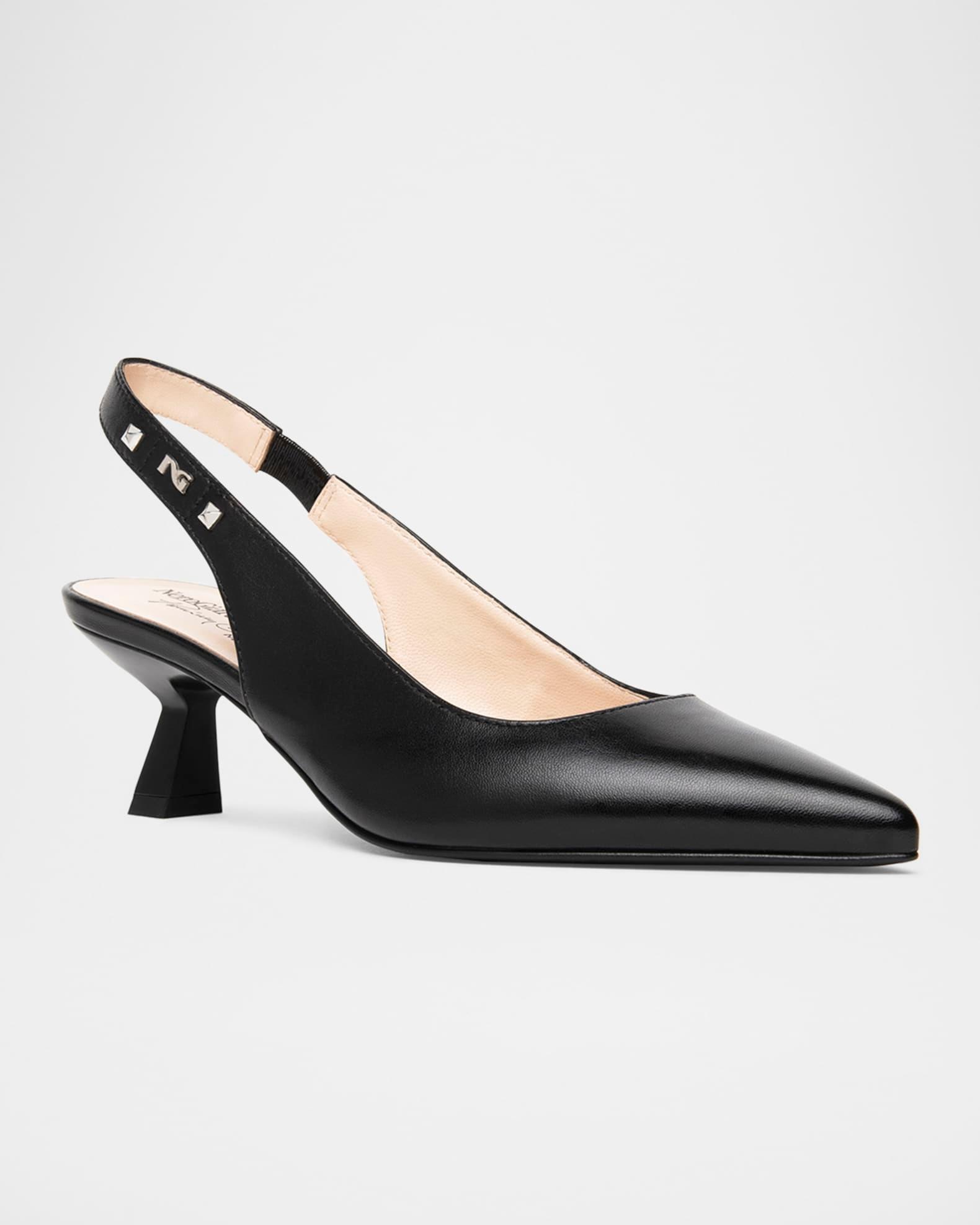 Leather Slingback Pumps Product Image