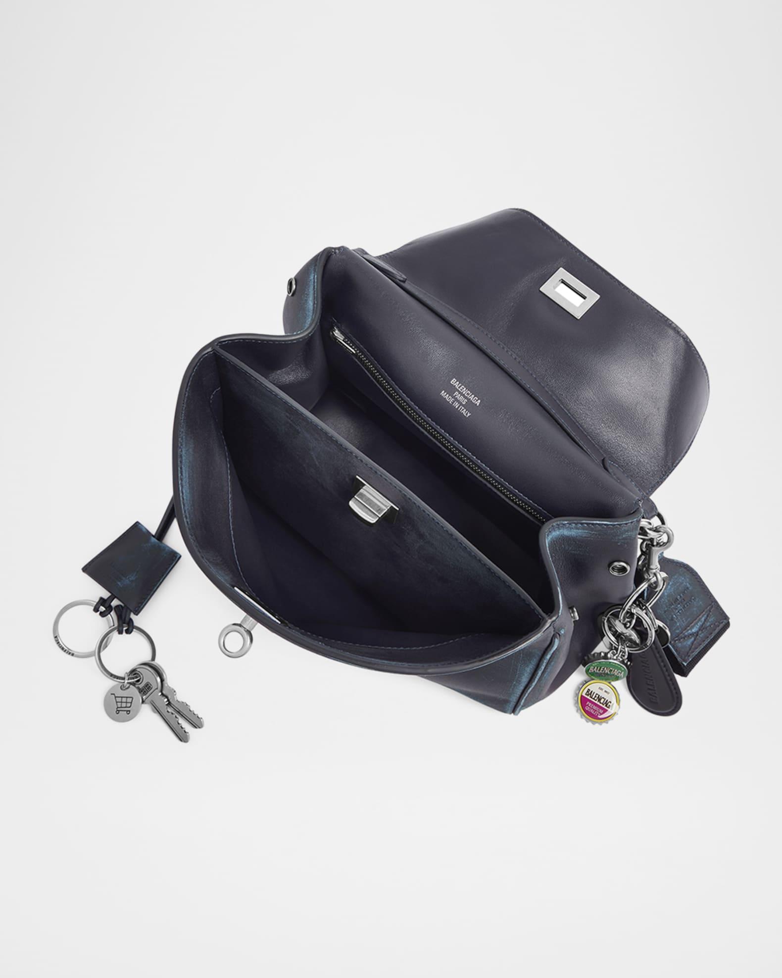 Men's Rodeo Small Calfskin Messenger Bag with Charms Product Image