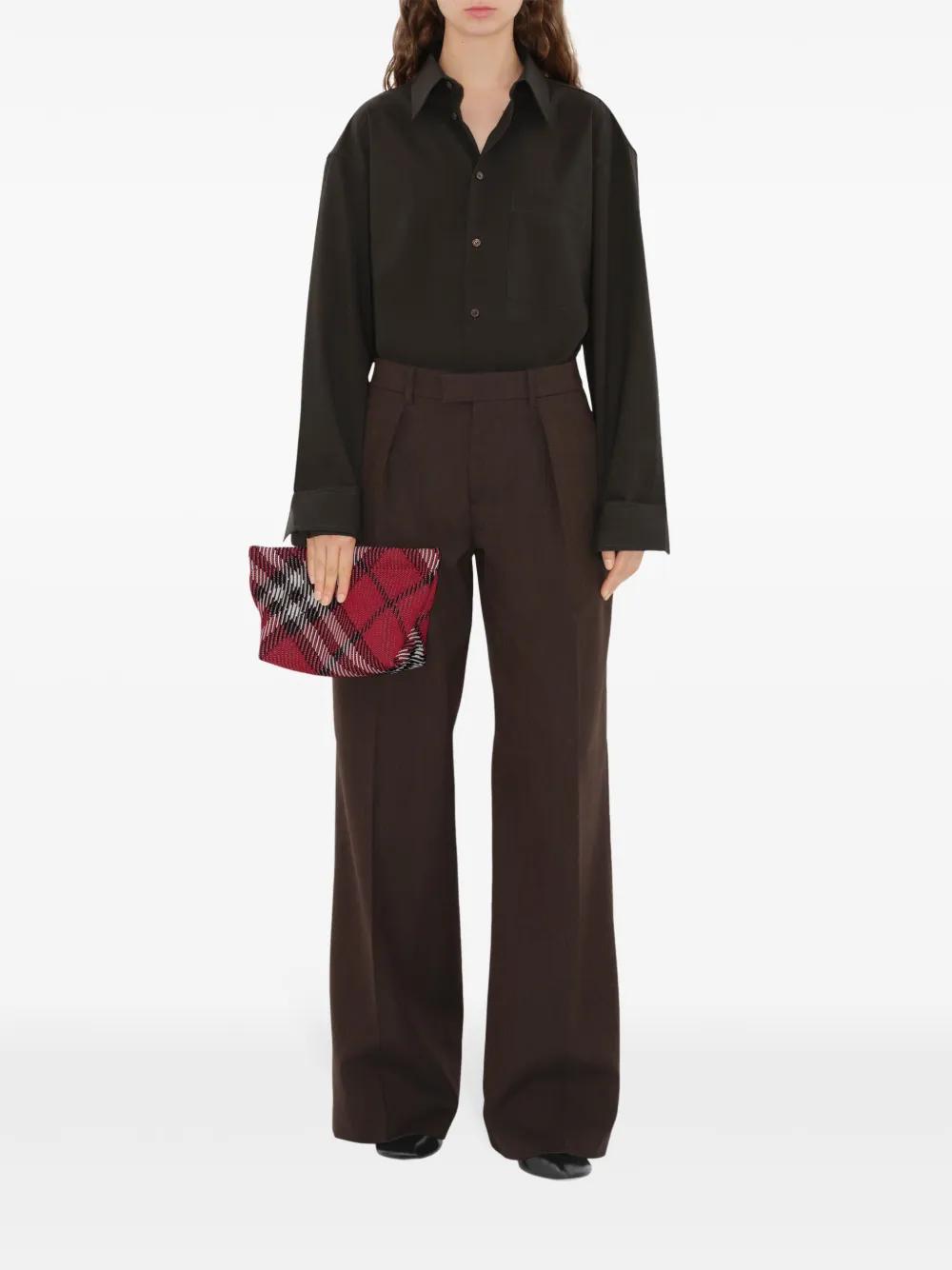 check pattern knit clutch bag  Product Image