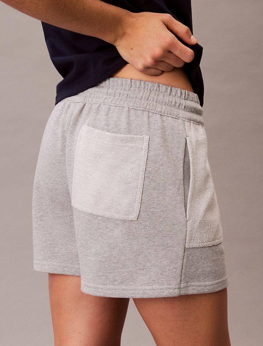 Calvin Klein Womens French Terry Shorts - Grey Product Image