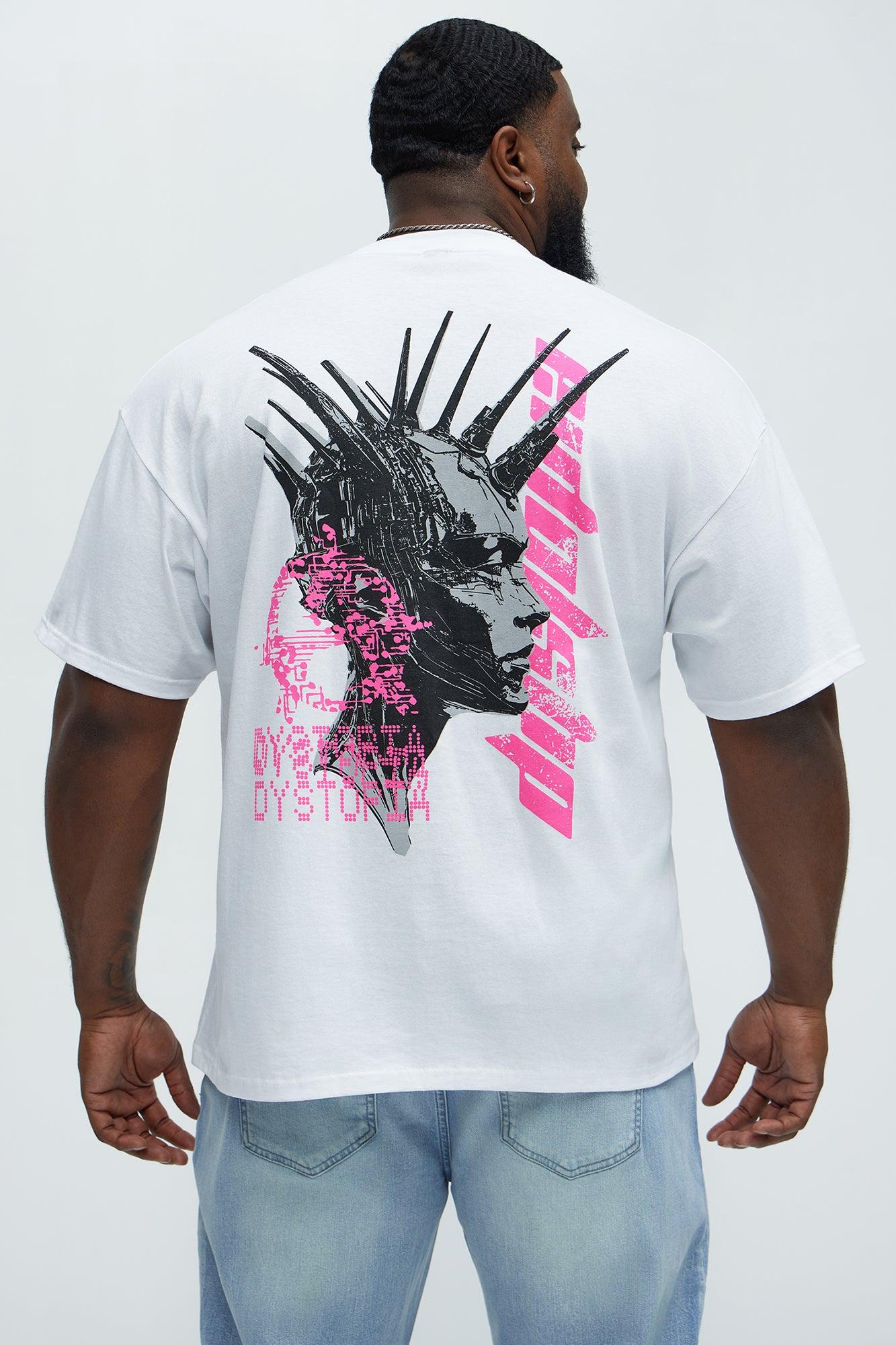 Dystopia Short Sleeve Tee - White Product Image