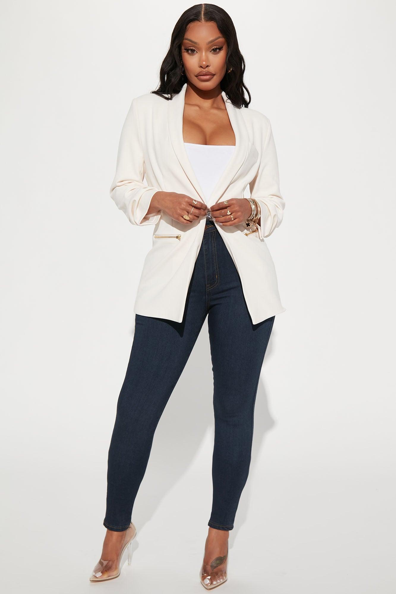 Bethany Blazer - Cream Product Image