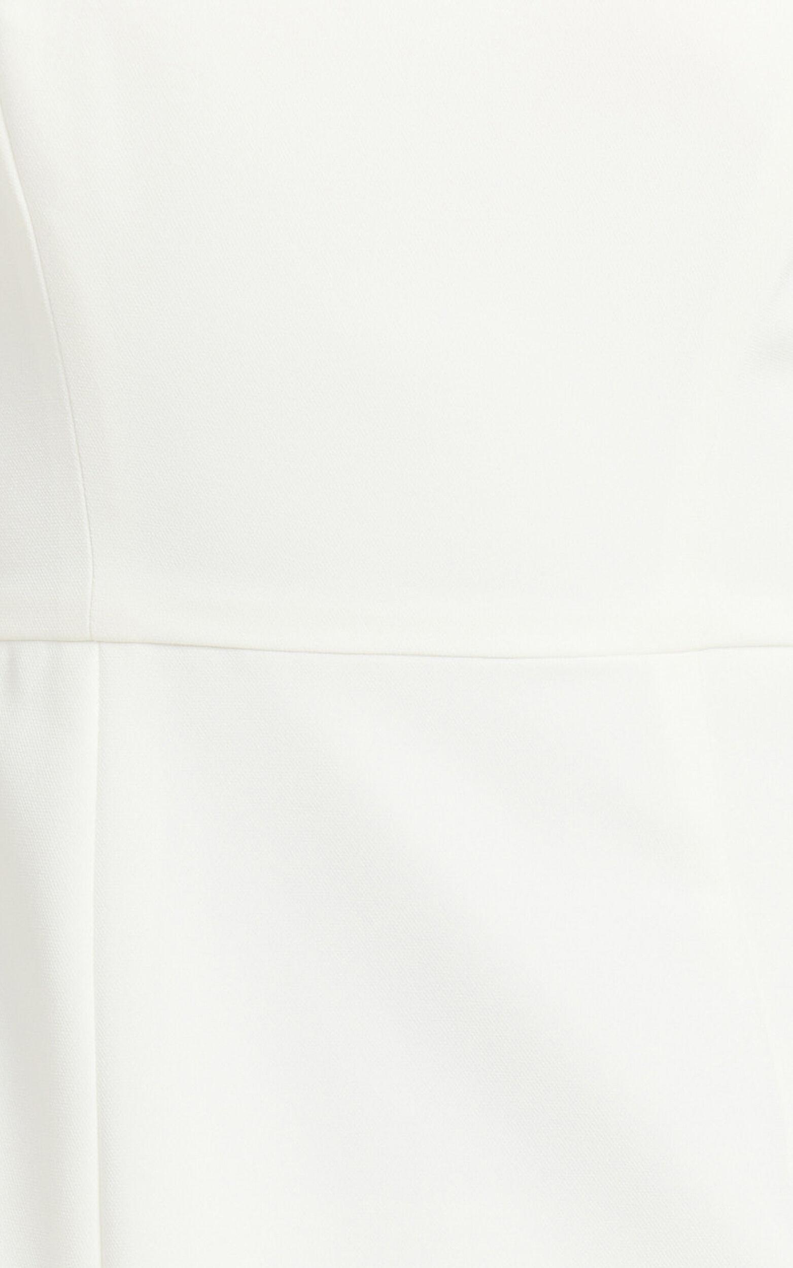 Allegra Maxi Dress - Neck Band Column High Split Dress in Off White Product Image