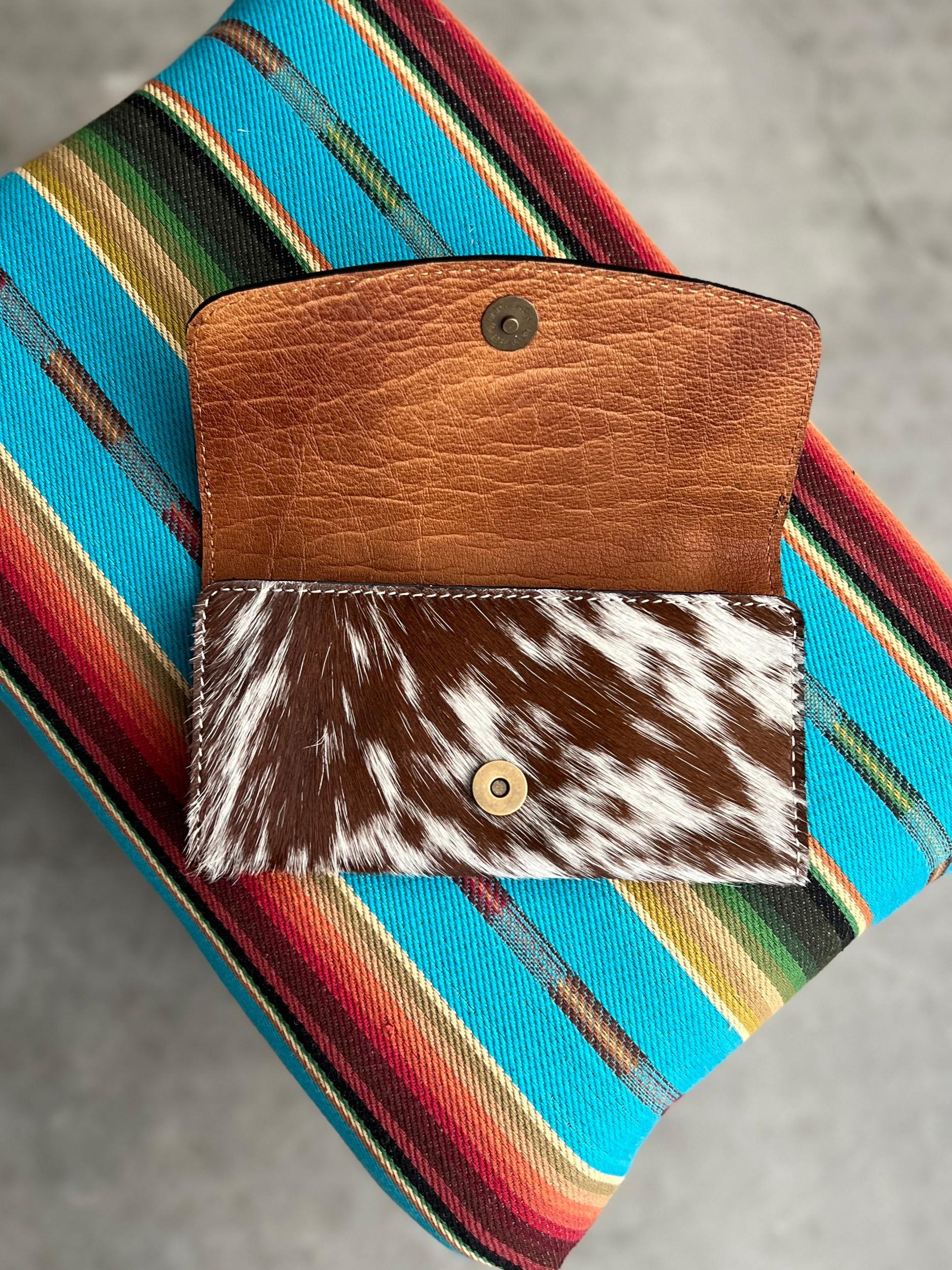 American Darling Hair on Hide Tooled Leather Wallet Product Image