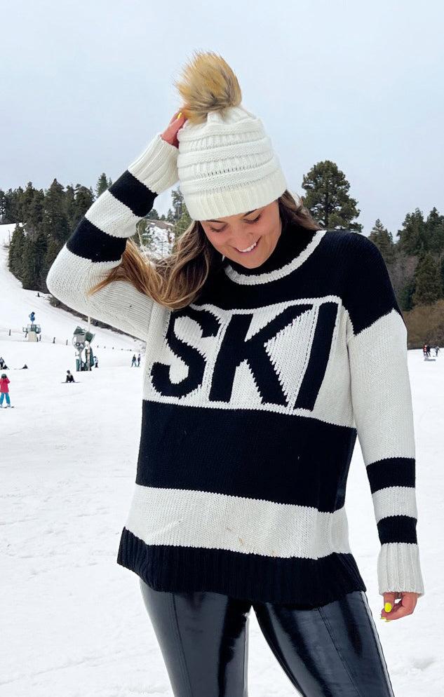 Ski in Sweater ~ Ski Knit Black Product Image