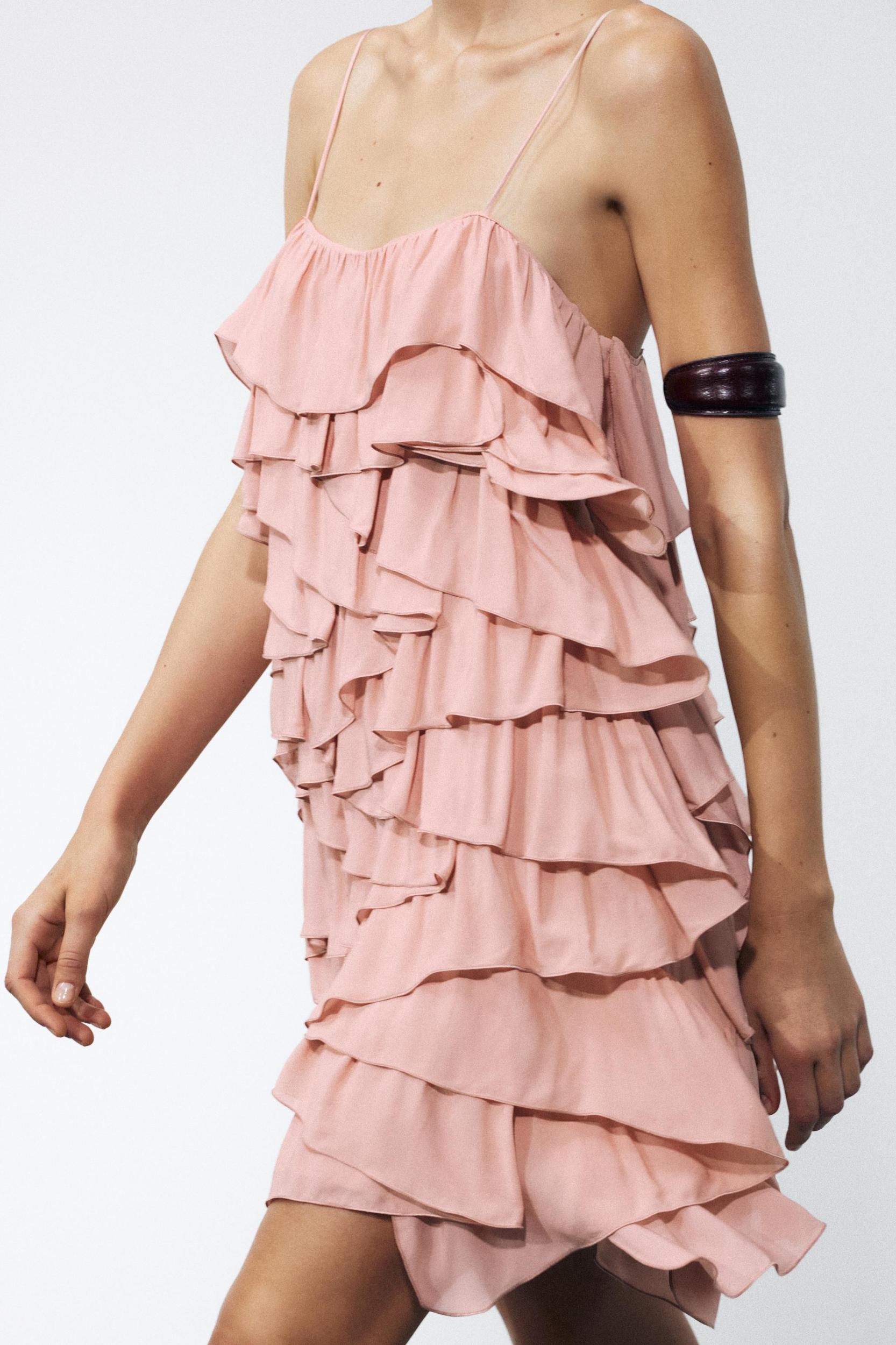 RUFFLED DRESS ZW COLLECTION Product Image