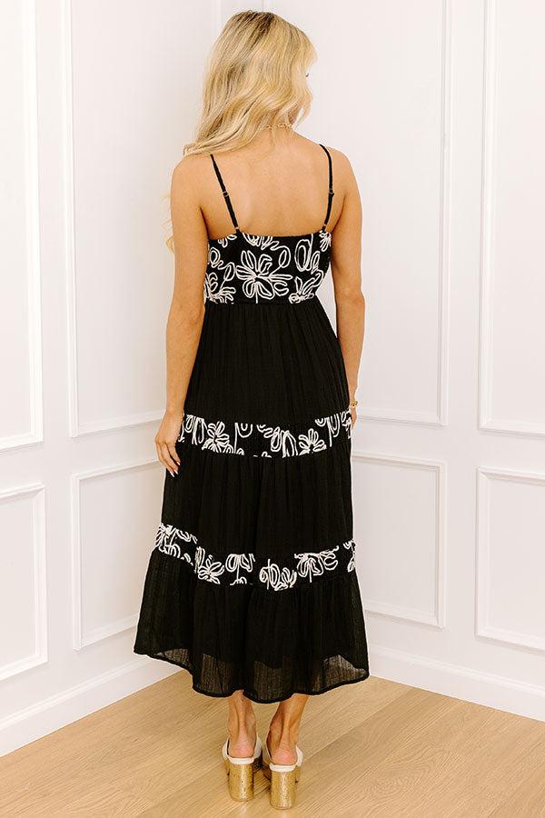 Resort Views Floral Embroidered Midi Dress Product Image