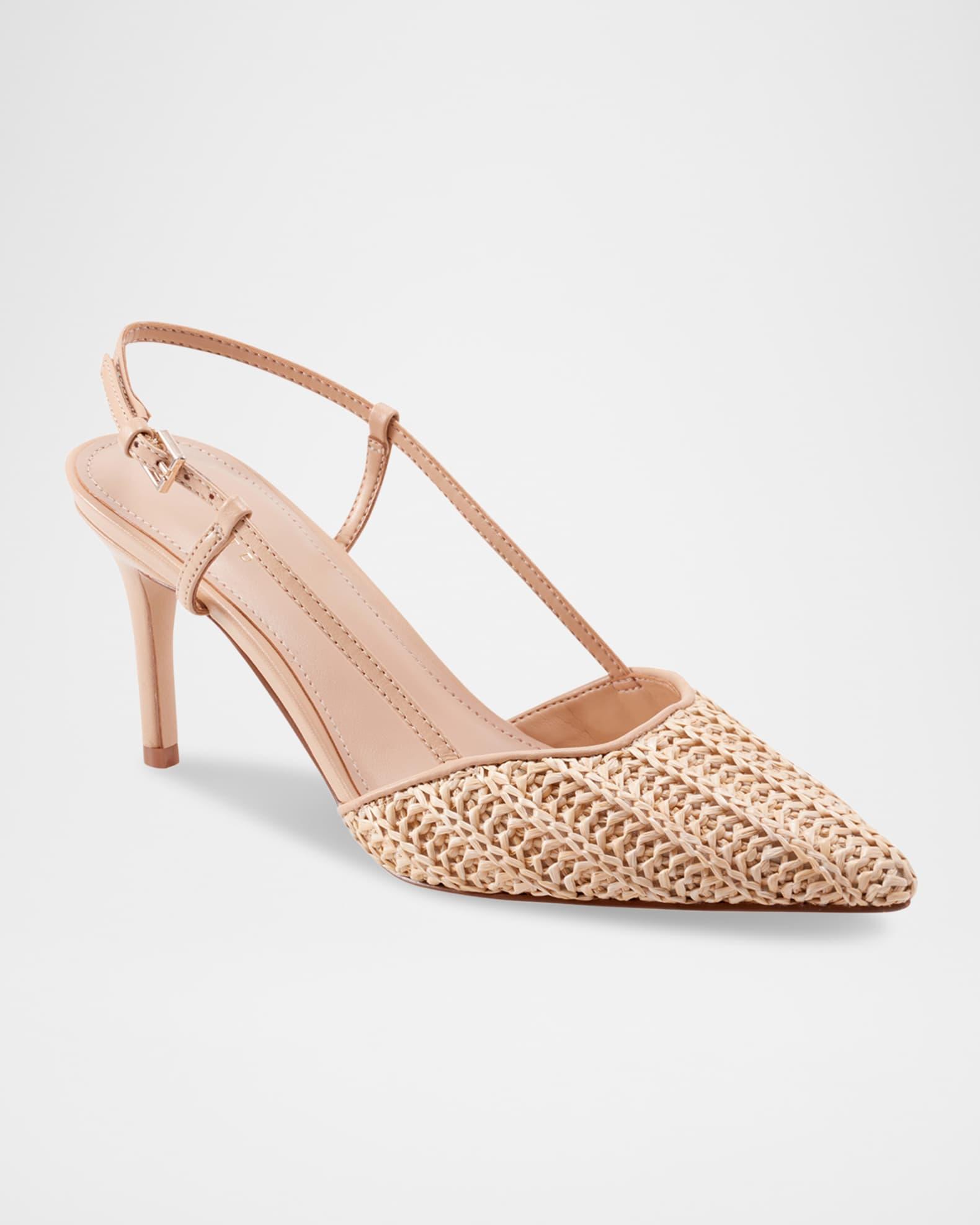 Flory Leather Slingback Pumps Product Image