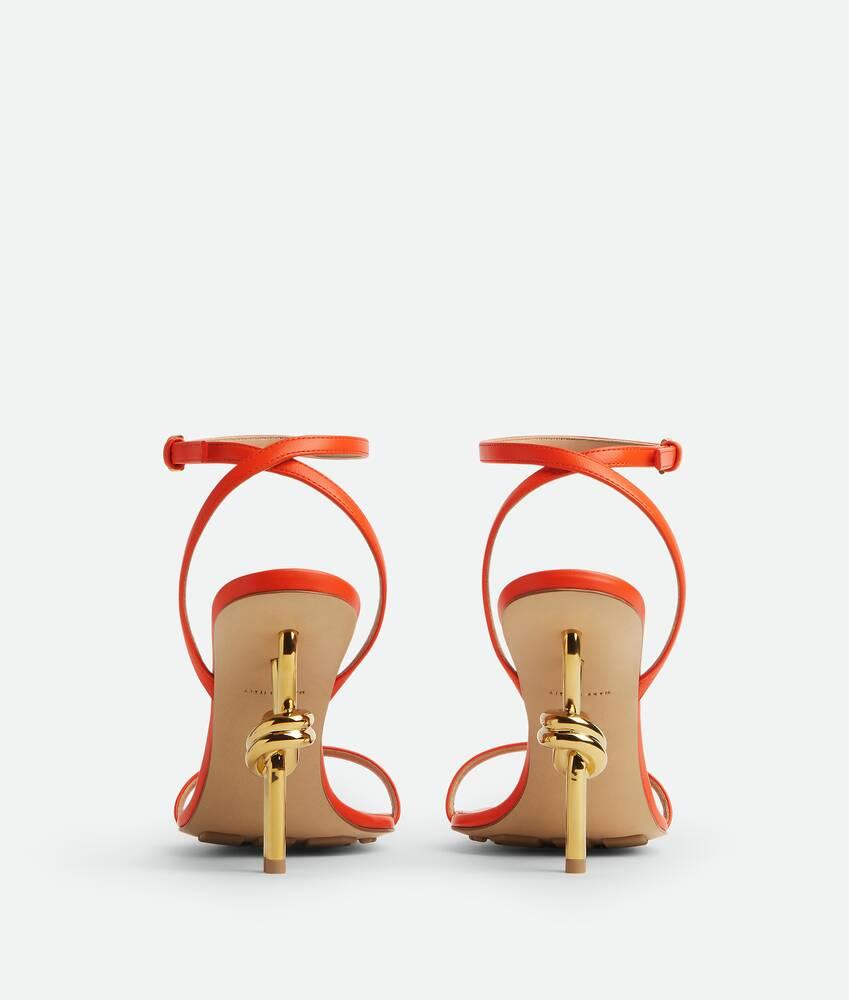 Women's Knot Sandal in New orange Product Image