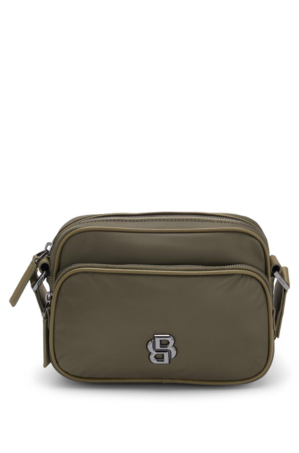 Twill crossbody bag with Double B monogram Product Image