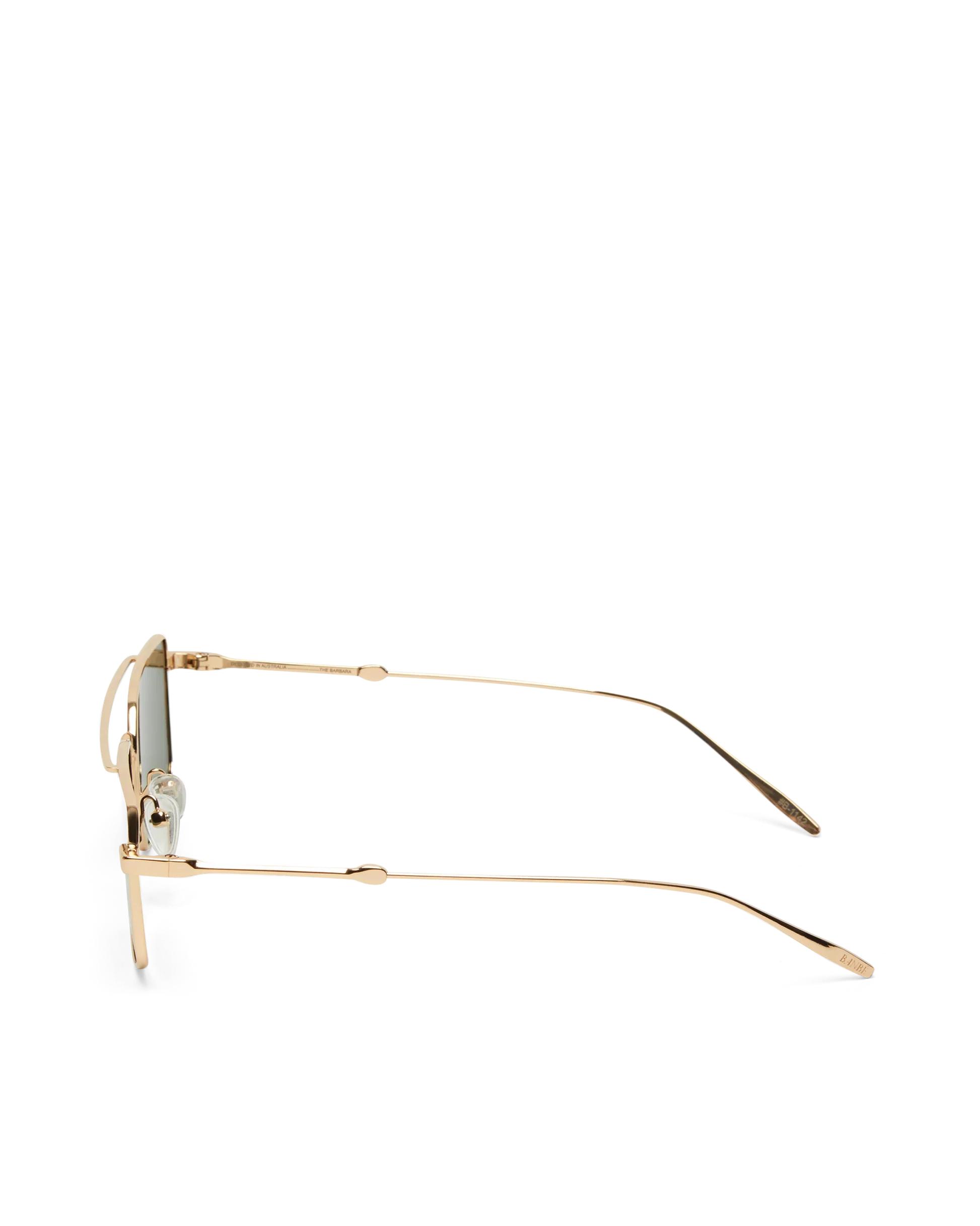 Banbe | The Barbara Sunglasses | Light Gold Green Product Image