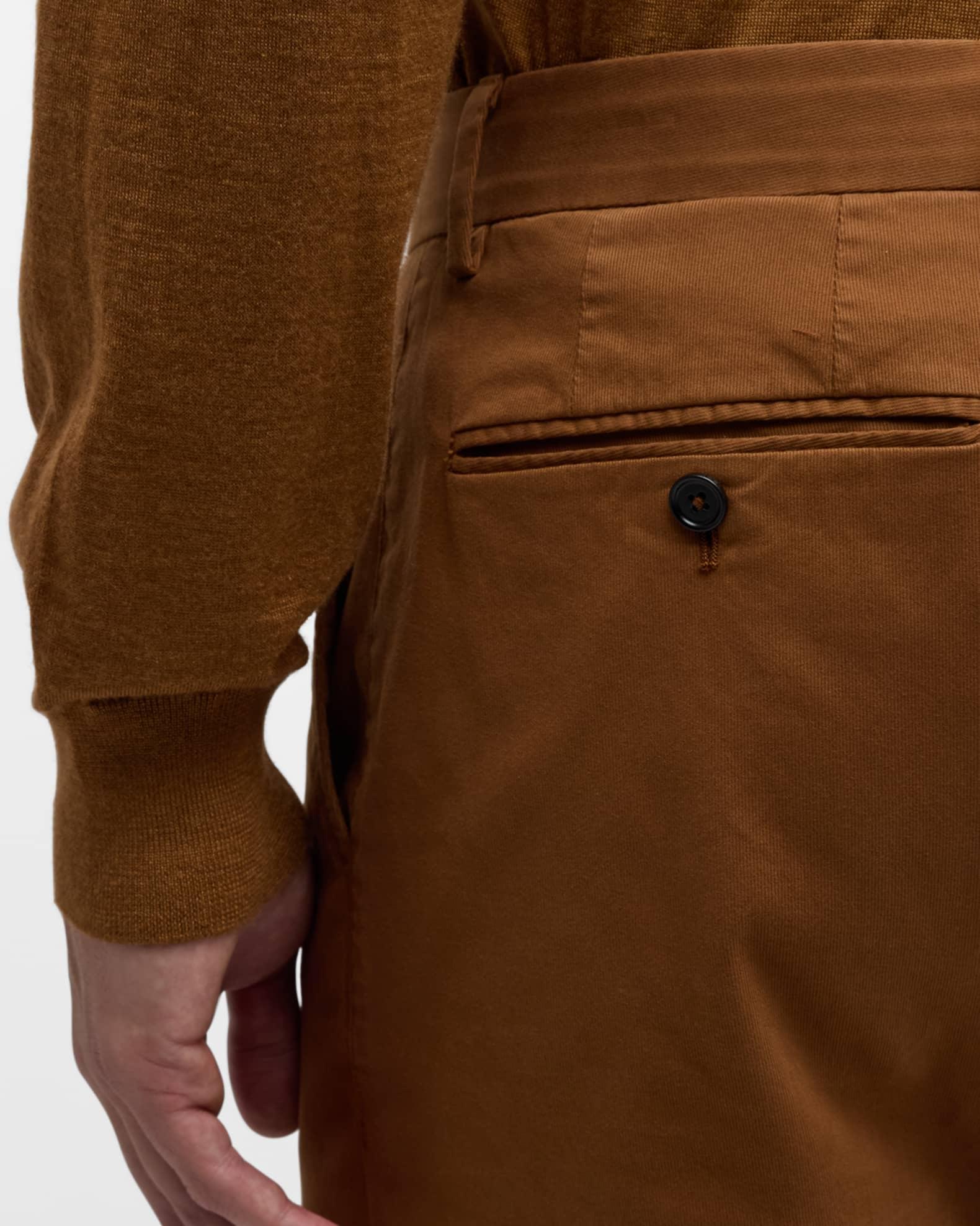 Men's Premium Cotton Flat-Front Trousers Product Image