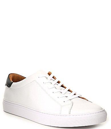 Polo Ralph Lauren Mens Jermain Leather Sneakers Product Image