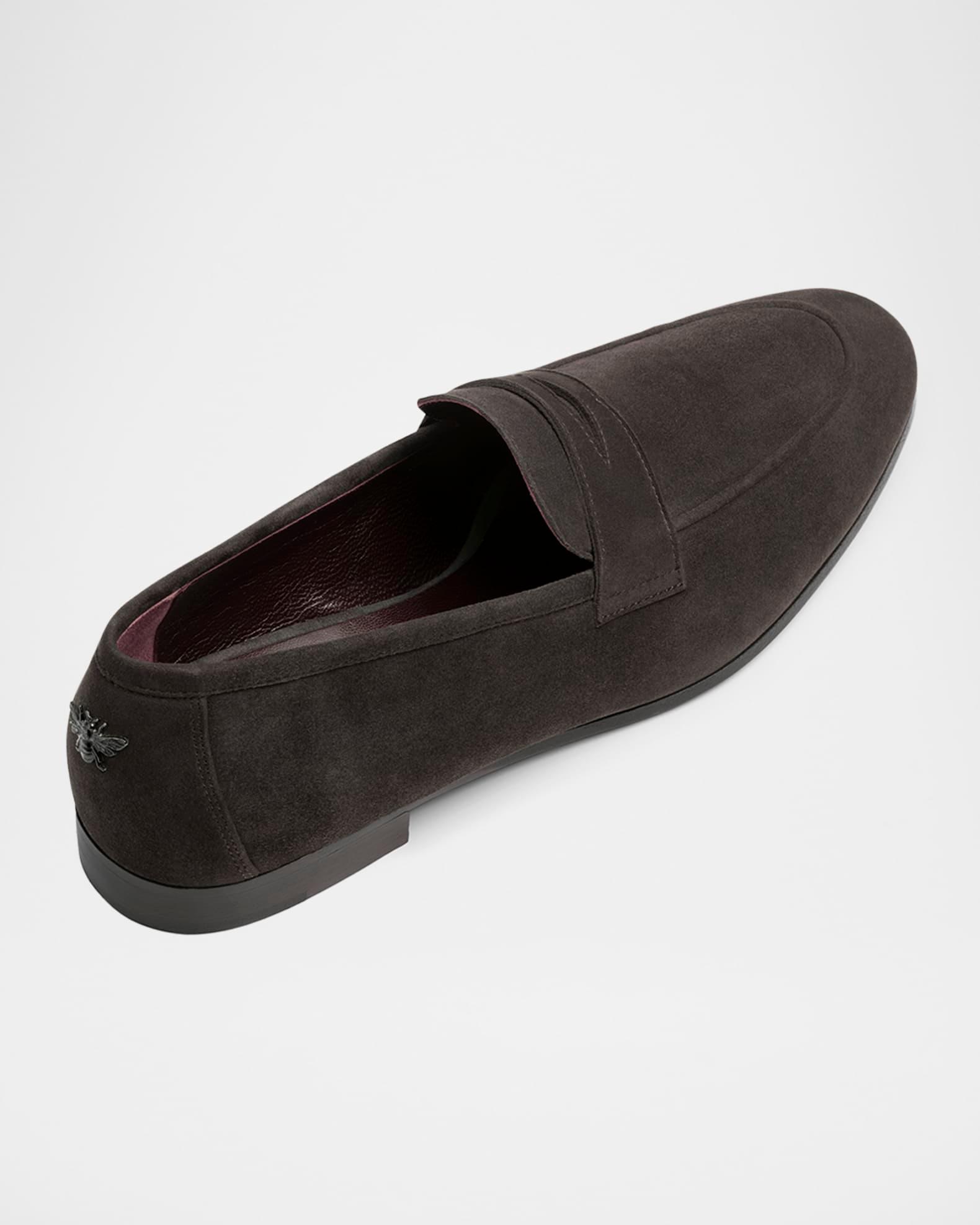 Ebano Suede Penny Loafers Product Image
