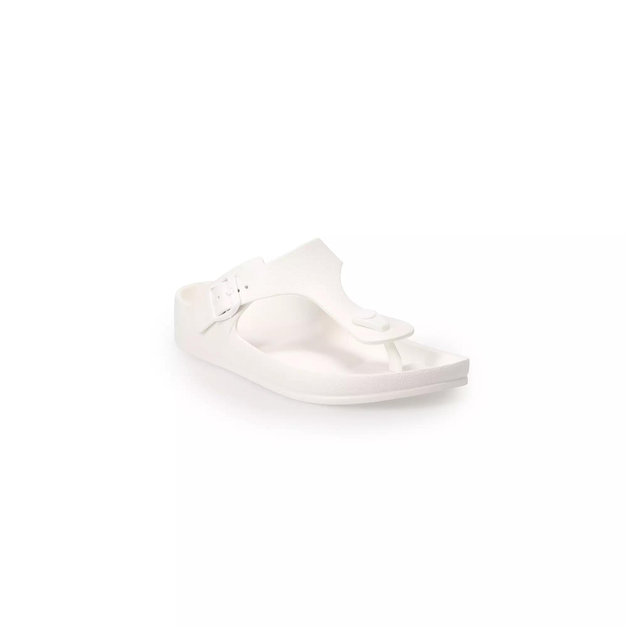 SO® Poku Women's Thong EVA Sandals, Size: 7, White Product Image