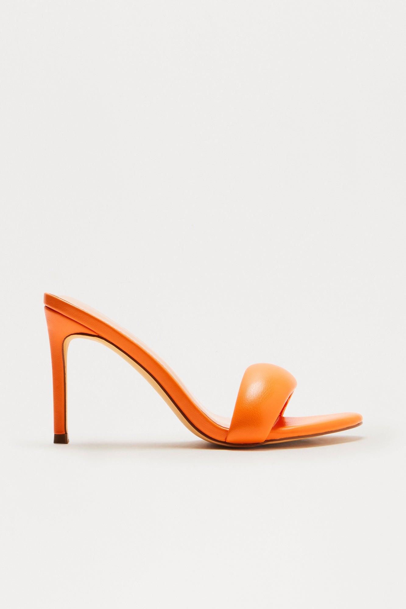 Joy  Stiletto Mules - Orange Product Image