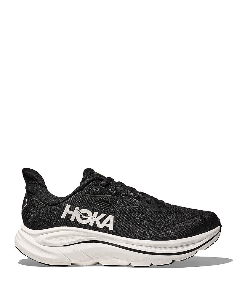 HOKA Mens HOKA Clifton 10 - Mens Shoes Black/White Product Image
