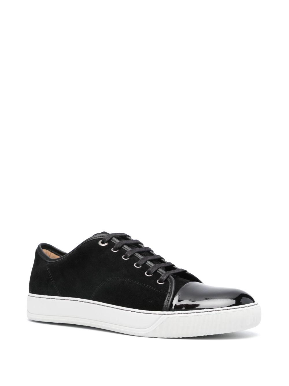Black DBB1 Suede & Patent Leather Sneakers Product Image
