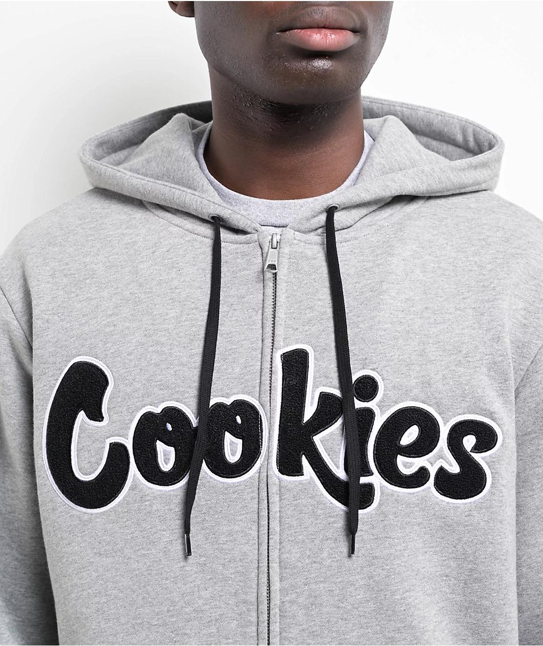 Cookies Chenille Heather Grey Zip Hoodie Product Image