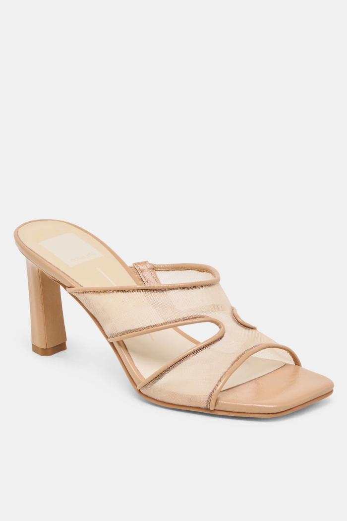 Gitel Heels - Light Tan Mesh Product Image
