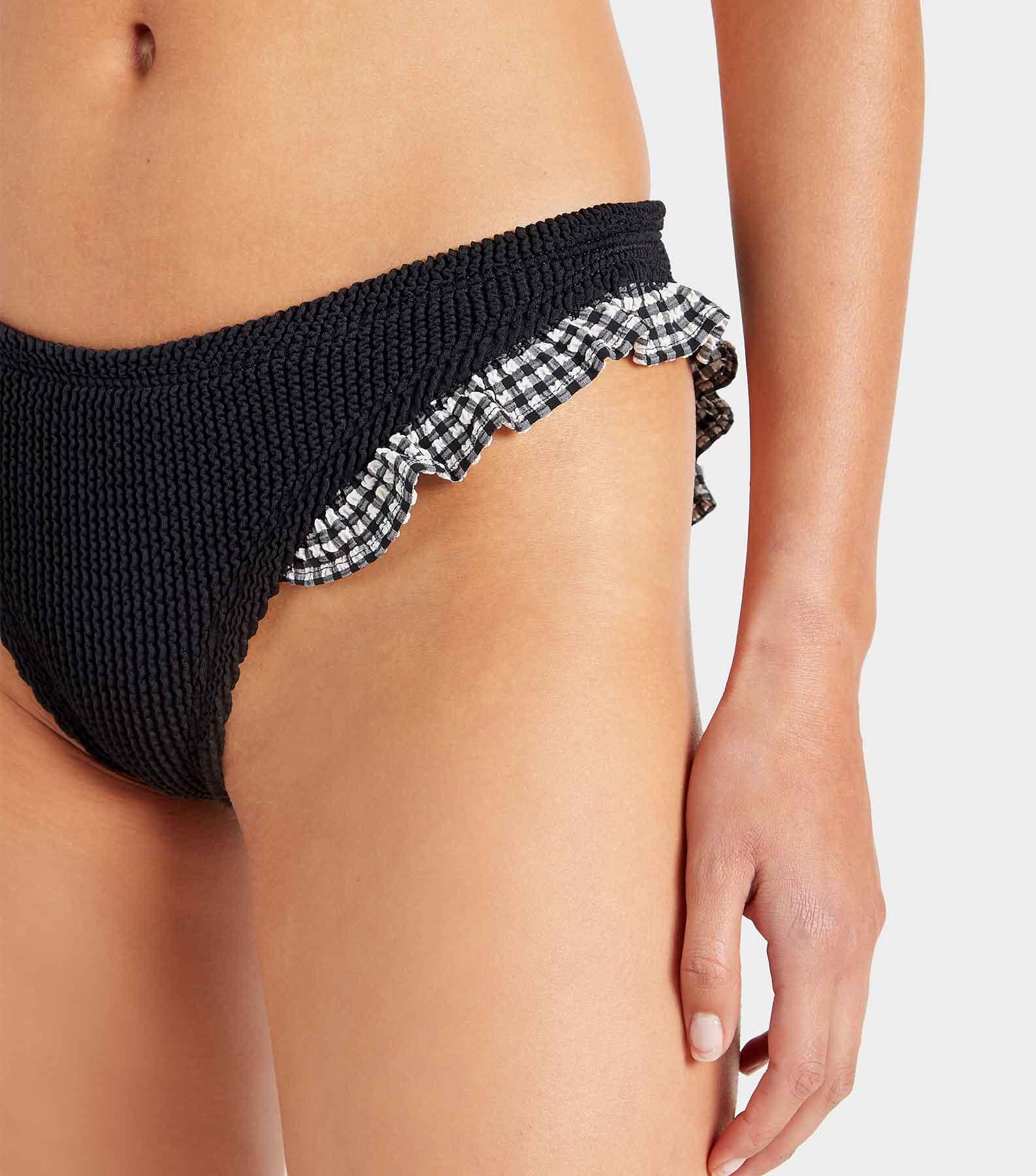 Loretta Bikini - Black Gingham Product Image