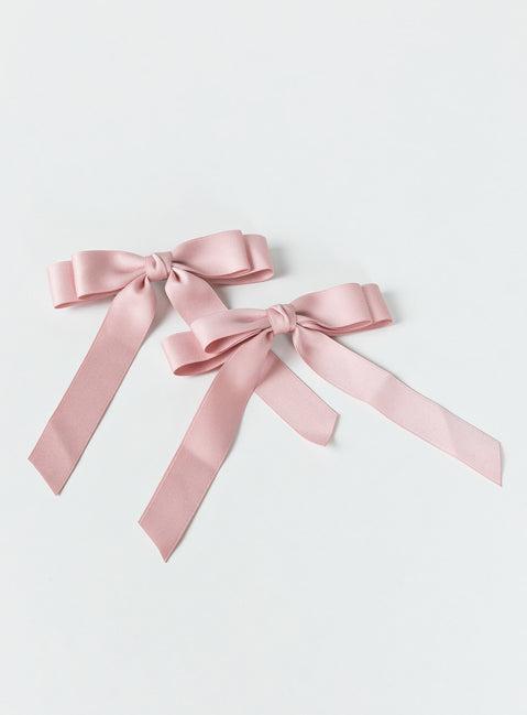 Kinski Hair Bow Pack Pink Product Image