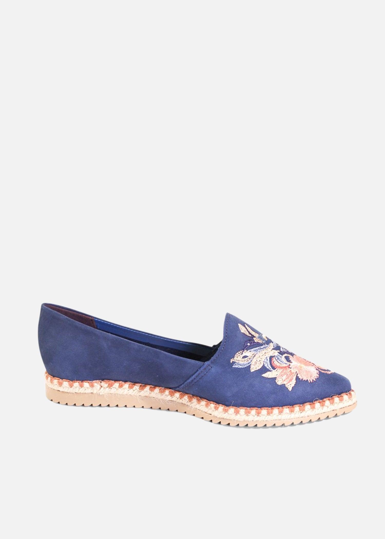 Sutton Suede Embroidered Espadrille Product Image