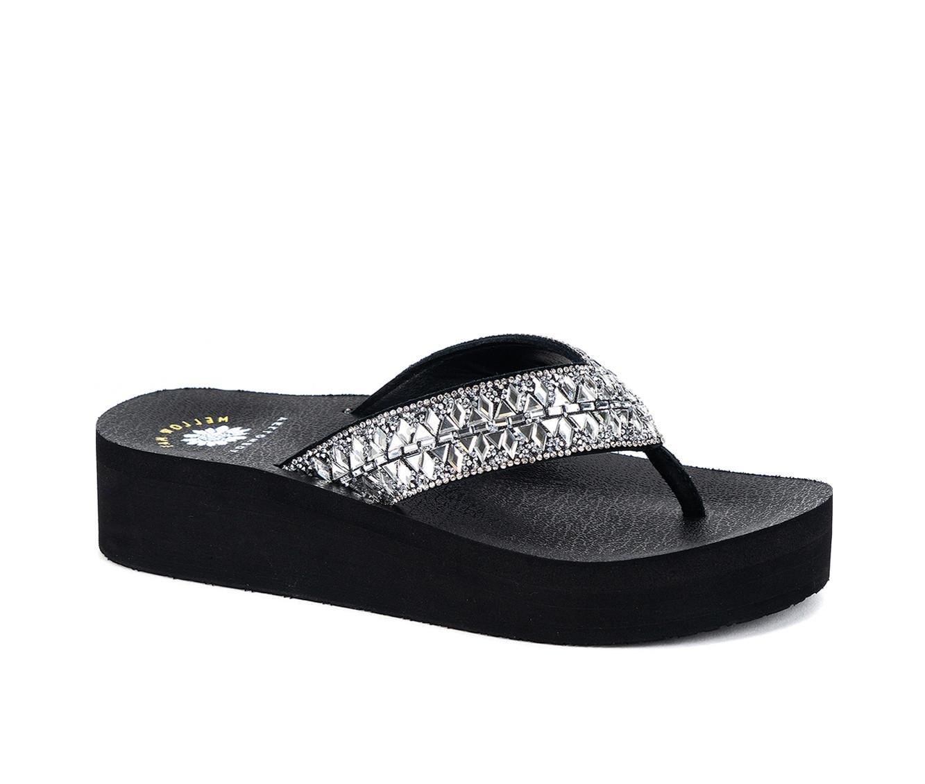 Women's Yellow Box Bersha Wedge Flip-Flops Product Image