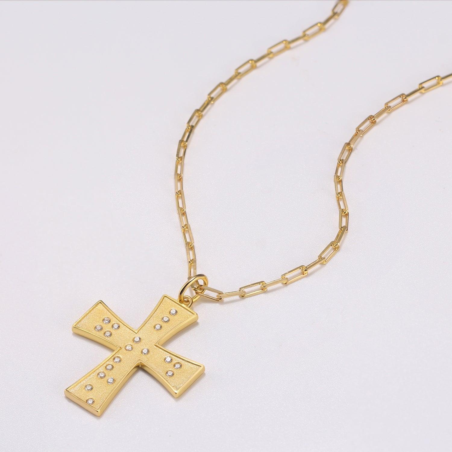 Touchstone Cross God/Love Necklace Gold Product Image