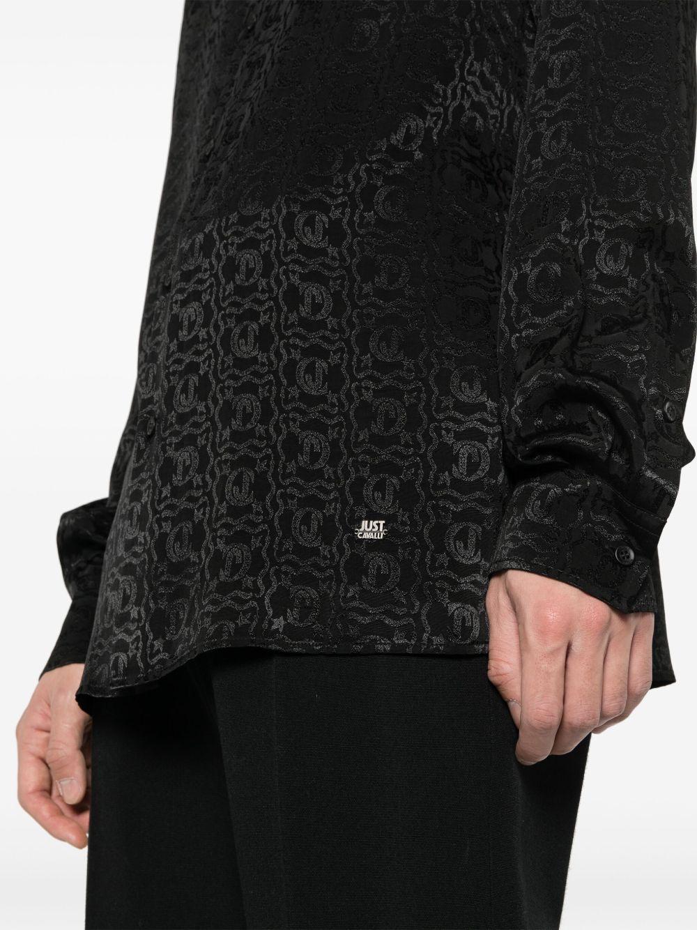 logo-jacquard shirt Product Image