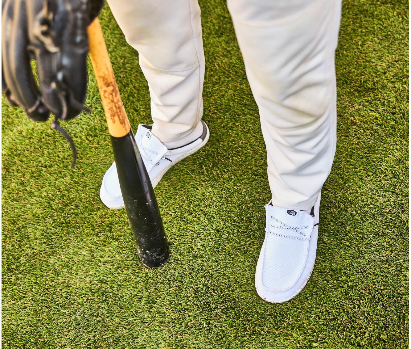 Men's HEYDUDE Wally Slip Varsity Jersey-M Casual Shoes Product Image